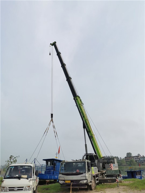 沽源县桥梁建设吊装案例